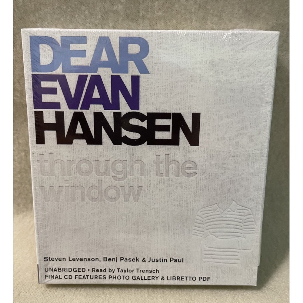 DEAR EVAN HANSEN THROUGH THE WINDOW Audiobook By Steven Levenson NEW